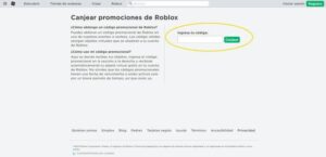 Cómo canjear los códigos promocionales de la web de Roblox